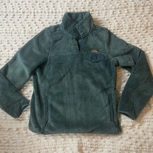 LL Bean sherpa fleece, Women’s Small, Teal blue